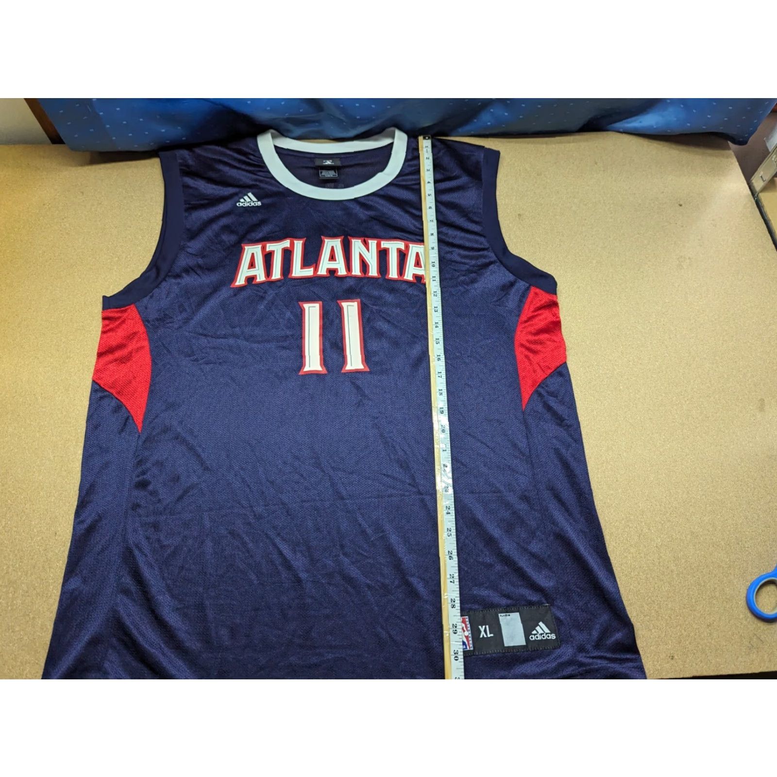 Adidas adidas Jamal Crawford Atlanta Hawks Mens Basketball Jersey XL Blue Swingman NBA Shirt Size US XL / EU 56 / 4 - 5 Thumbnail