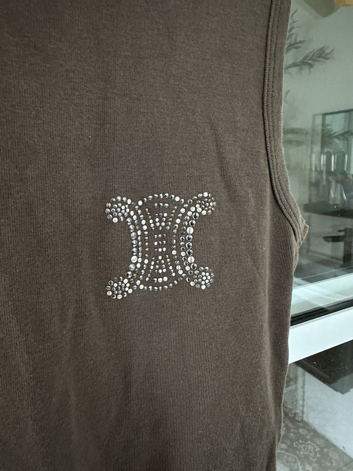 Celine Celine Logo Tank Top Made In France Size US XS / EU 42 / 0 - 13 Thumbnail