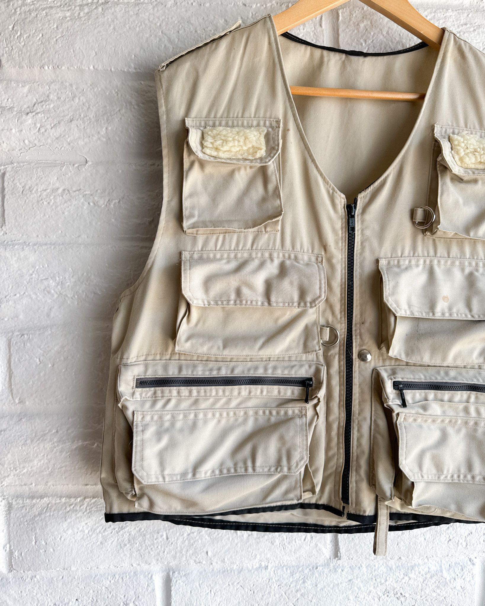 Vintage Vintage 1970s Frostline Kit Utility Vest Men's L Beige Size US L / EU 52-54 / 3 - 2 Thumbnail