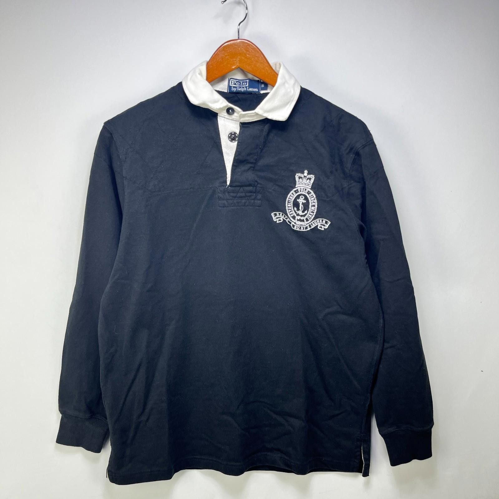 Polo Ralph Lauren Vintage 90s Polo Ralph Lauren Rugby Long Sleeve Shirt Small Size US S / EU 44-46 / 1 - 1 Thumbnail