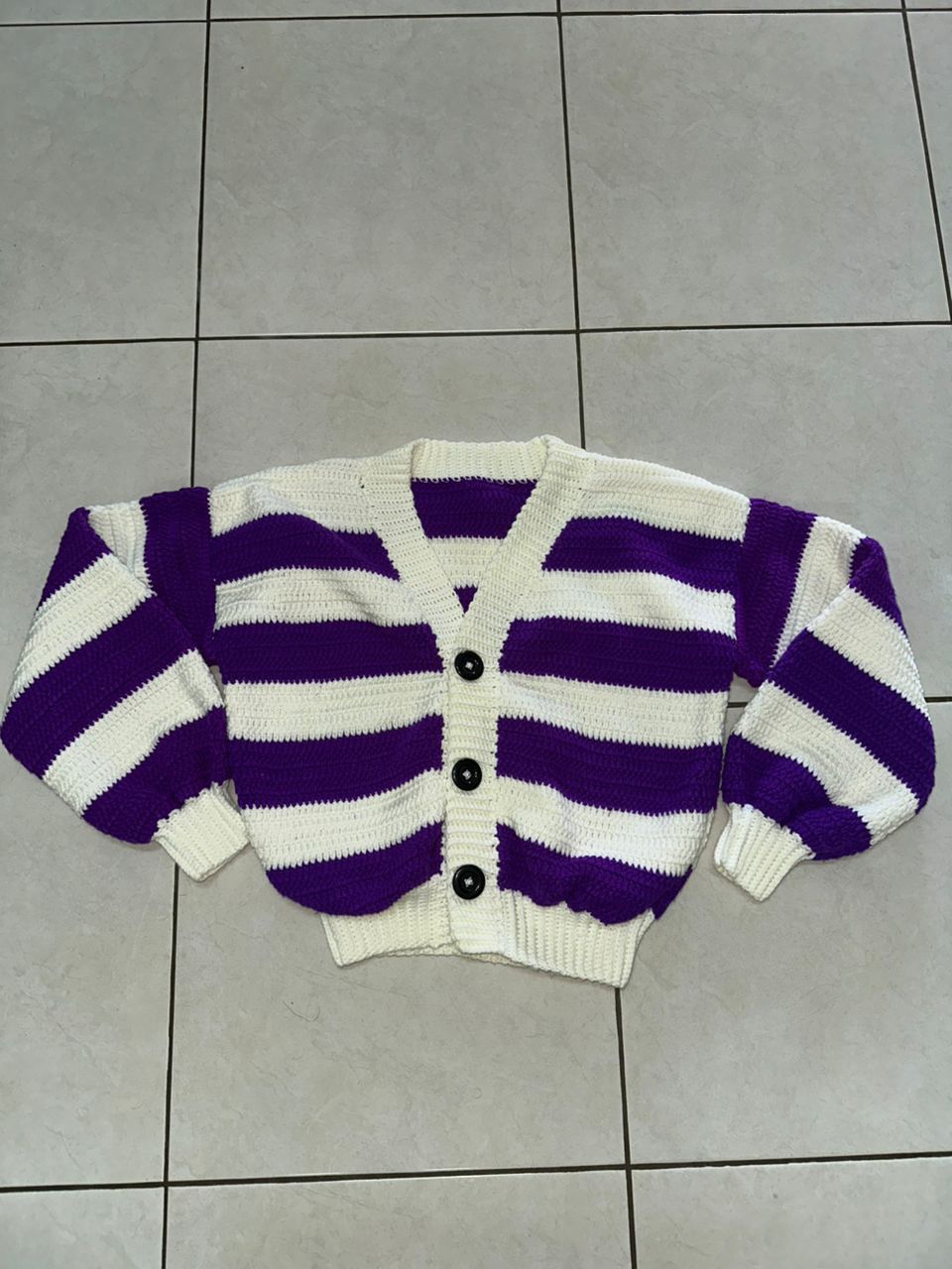 Handmade Handmade Stripe Cardigan Size S / US 4 / IT 40 - 1 Thumbnail