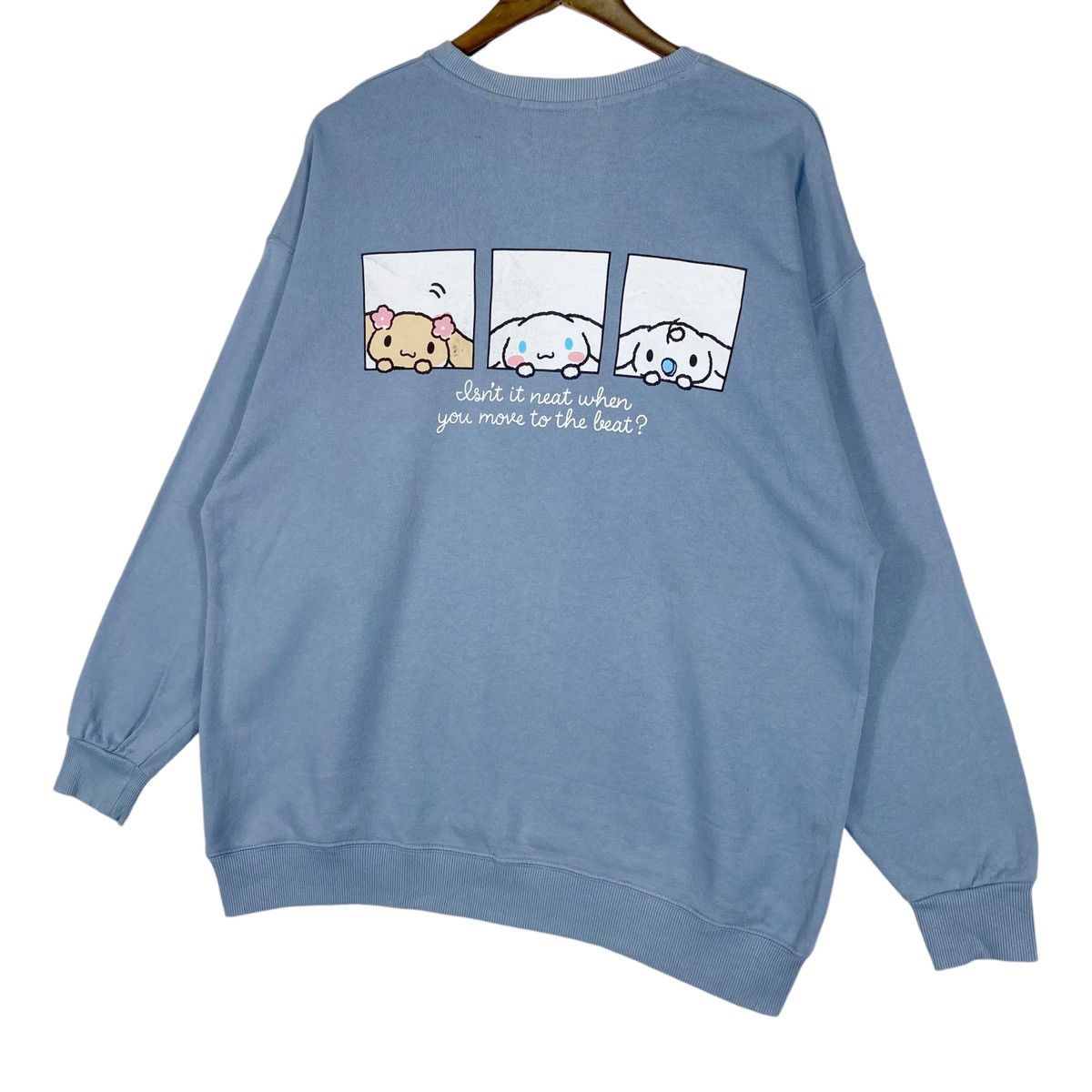 Vintage Vintage Cinnamoroll Crewneck Sweatshirt Light Blue Pullover Size XL / US 12-14 / IT 48-50 - 9 Thumbnail