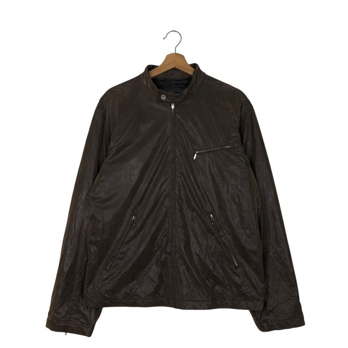 Japanese Brand 🔥VINTAGE LEATHER JACKET MONTEVISO ITALY ISSEY MIYAKE Size US M / EU 48-50 / 2 - 3 Thumbnail