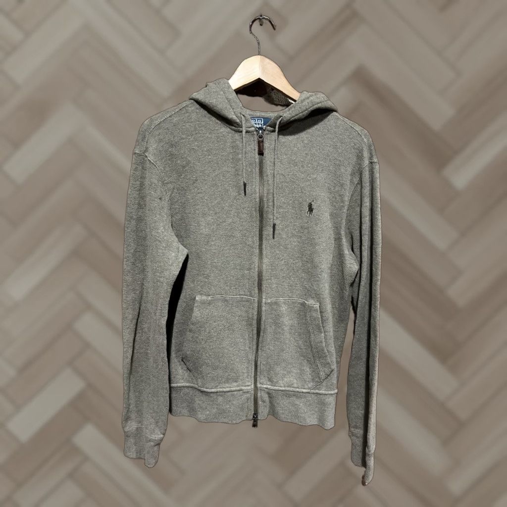 Polo Ralph Lauren Polo Ralph Lauren Mens Gray Hooded Full Zip Sweater M Size US M / EU 48-50 / 2 - 1 Thumbnail