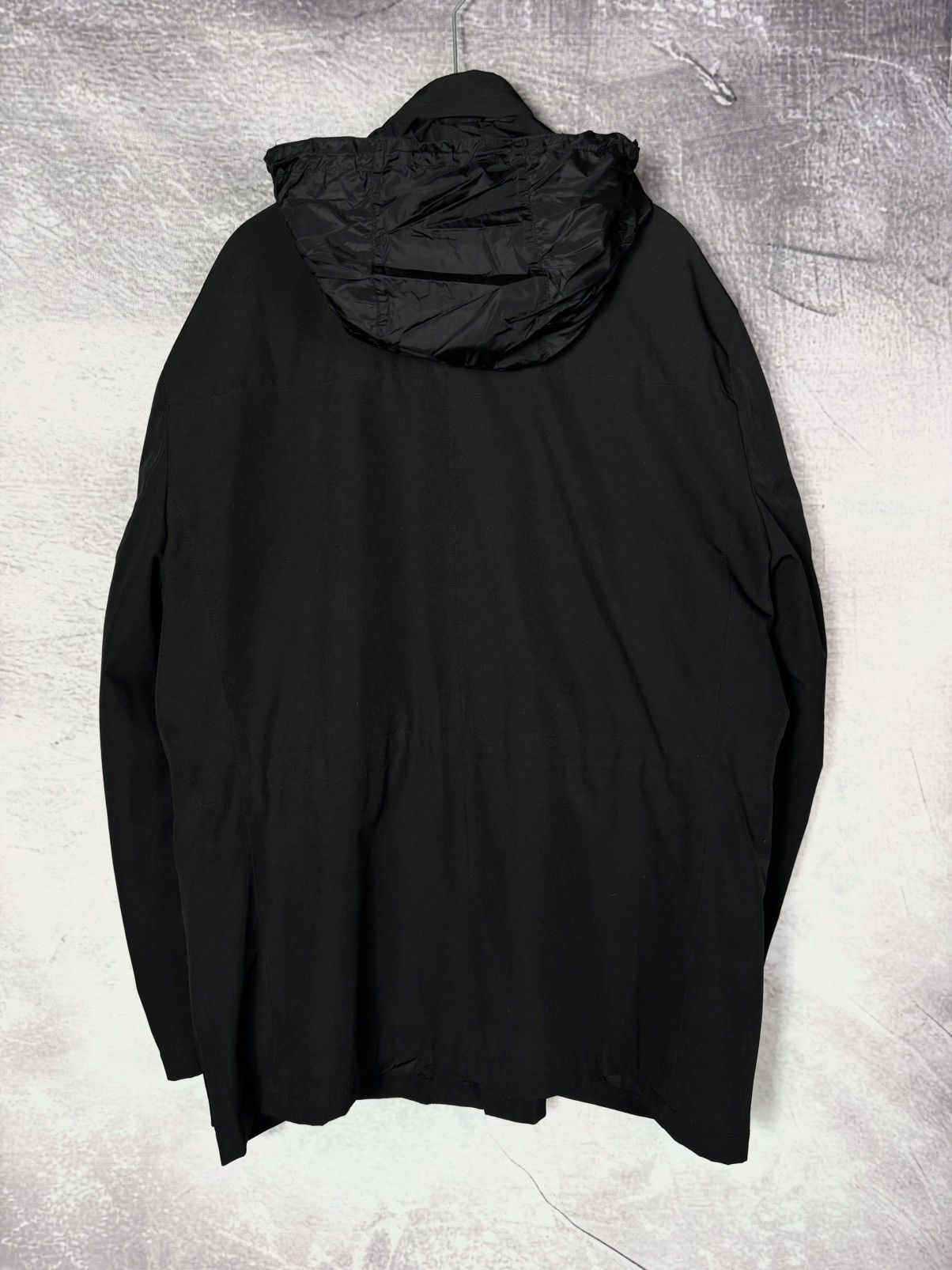 Prada Prada Sport Linea Rossa Hidden Hood Nylon Field Jacket Luxury Military Archive Size US L / EU 52-54 / 3 - 3 Thumbnail