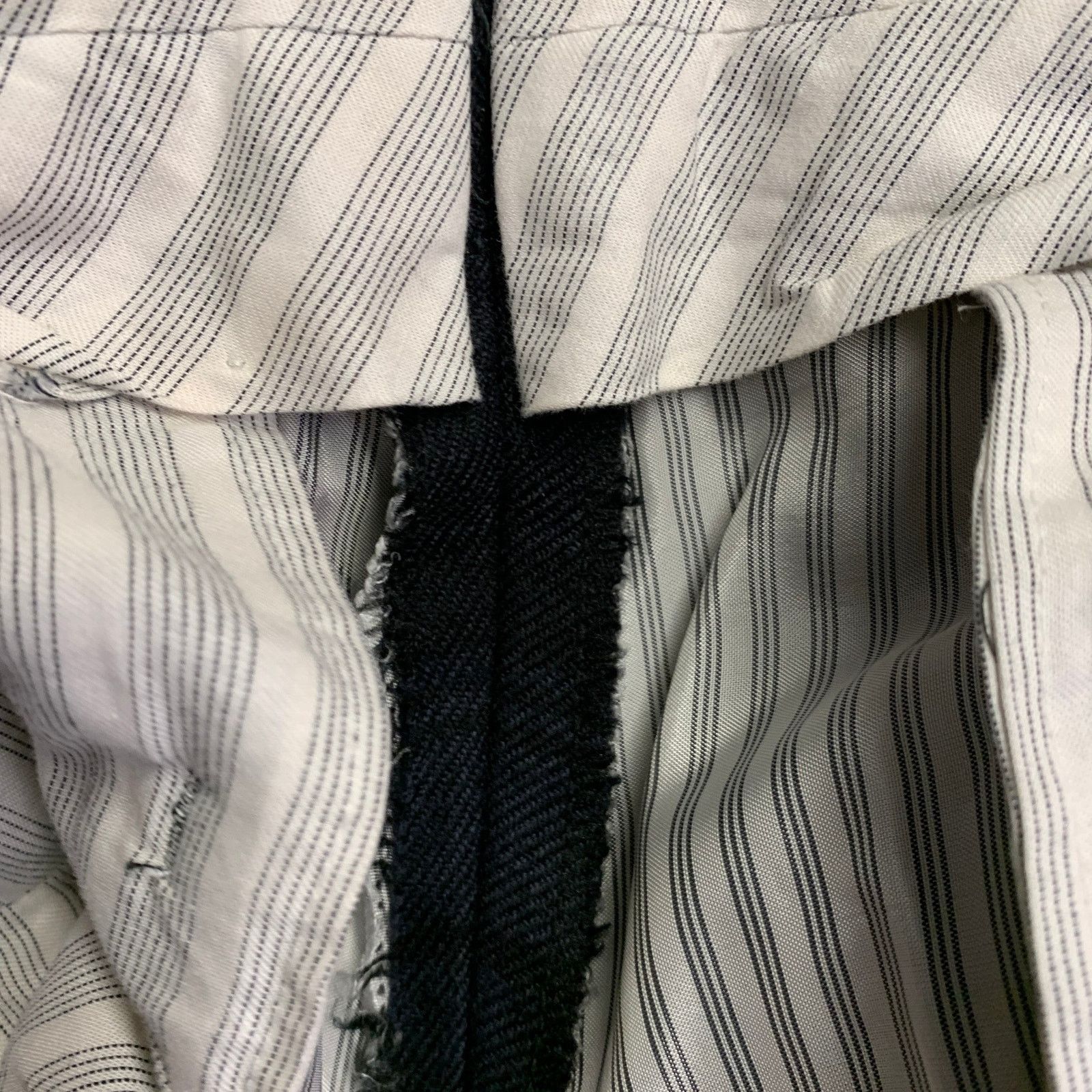 Brooks Brothers Black Fleece BLACK FLEECE Navy Black Plaid Wool Twill Dress Pants Size US 28 / EU 44 - 5 Thumbnail