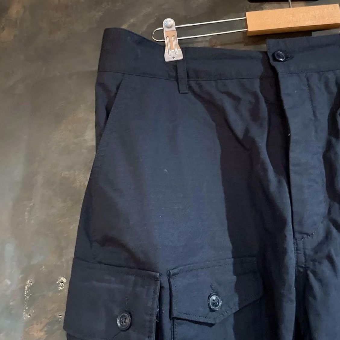 Engineered Garments Engineered Garments Fatigue Pants Short Cotton Ripstop L Black Pre-owned Size Size US 33 - 2 Thumbnail