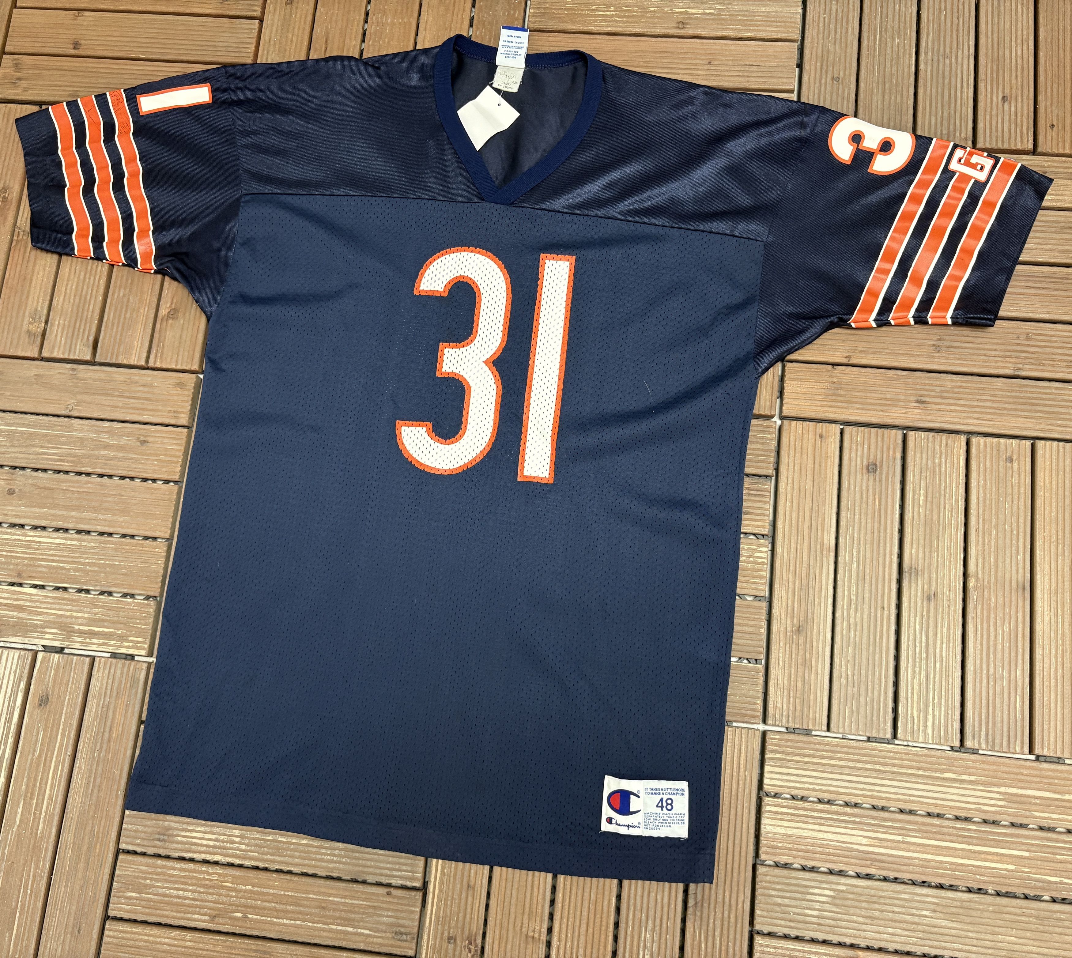 Champion × Vintage Chicago Bears Rashaan Salaam Vintage Blue Football Jersey Size US XL / EU 56 / 4 - 3 Thumbnail