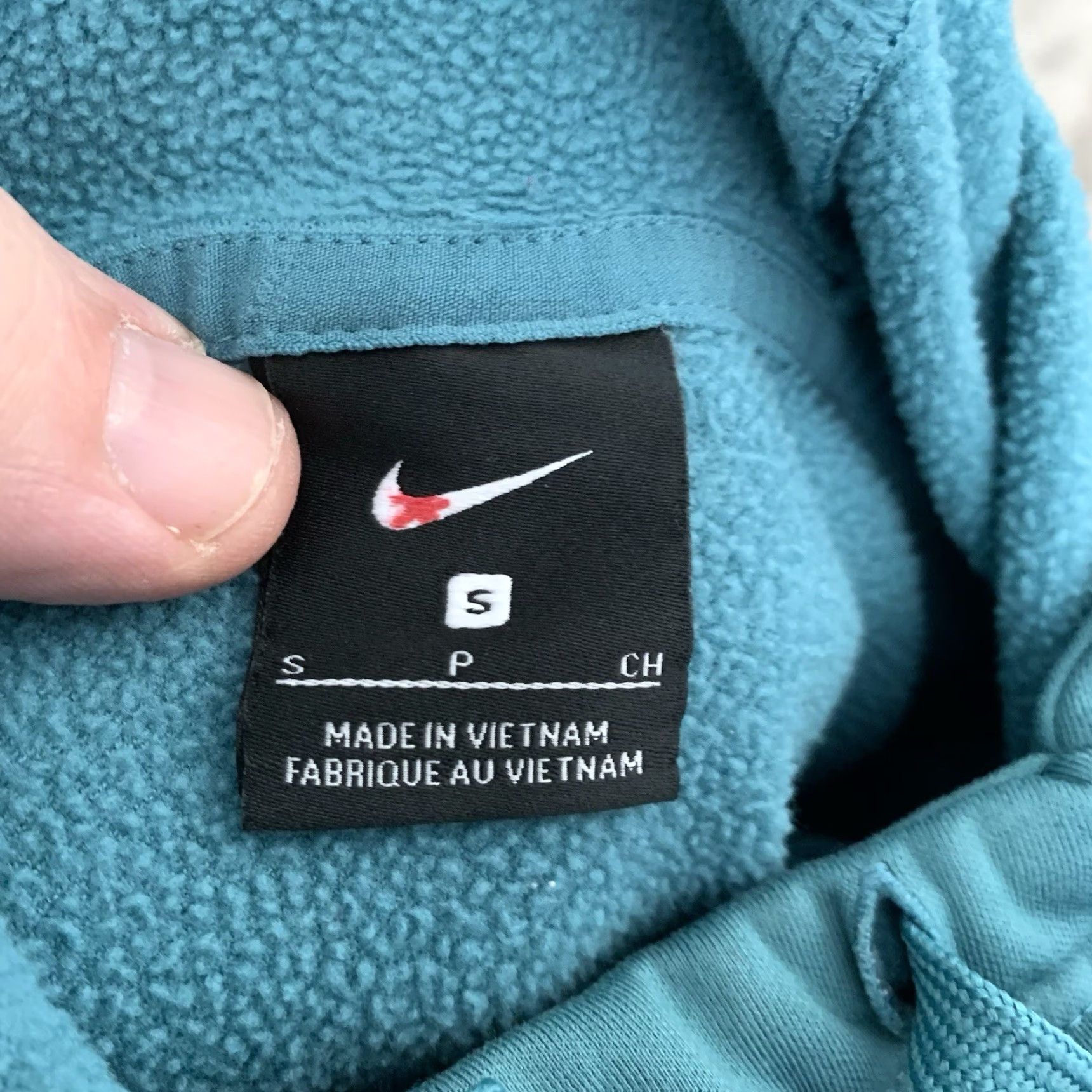 Nike NIKE Therma Fit Logo Hoodie Women Sz Small Teal Green Sweatshirt Pullover Hooded Pockets Logo Athletic Casual Size S / US 4 / IT 40 - 8 Thumbnail