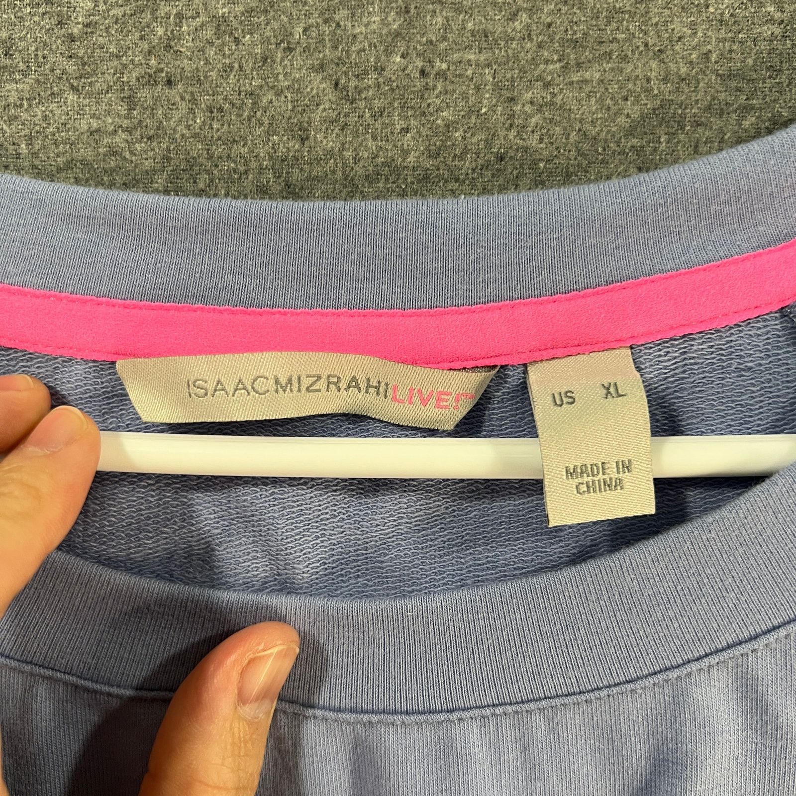 Isaac Mizrahi Isaac Mizrahi Live! Soho French Terry Pullover Dusty Size XL / US 12-14 / IT 48-50 - 3 Thumbnail