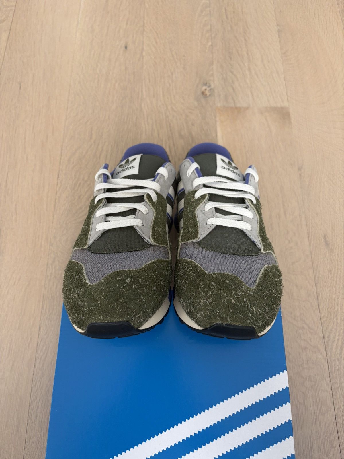 Adidas adidas ZX 420 FZ0255 Skunk Green White Purple Trainers Size US 9 / EU 42 - 3 Thumbnail