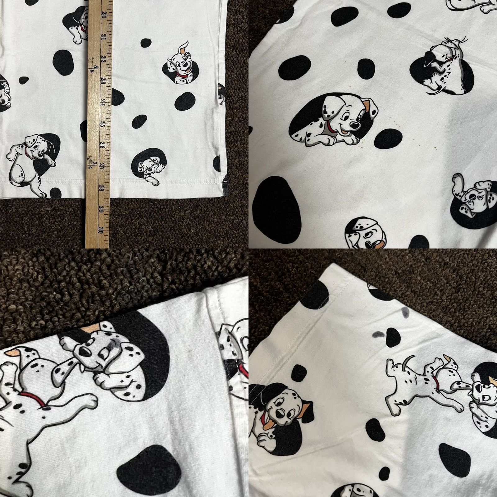 Disney VINTAGE 90s 101 Dalmatians Disney Dog T-Shirt Large All Over Graphic Print T-Shirt L White Unisex Adults Mens Womens Size US L / EU 52-54 / 3 - 8 Thumbnail