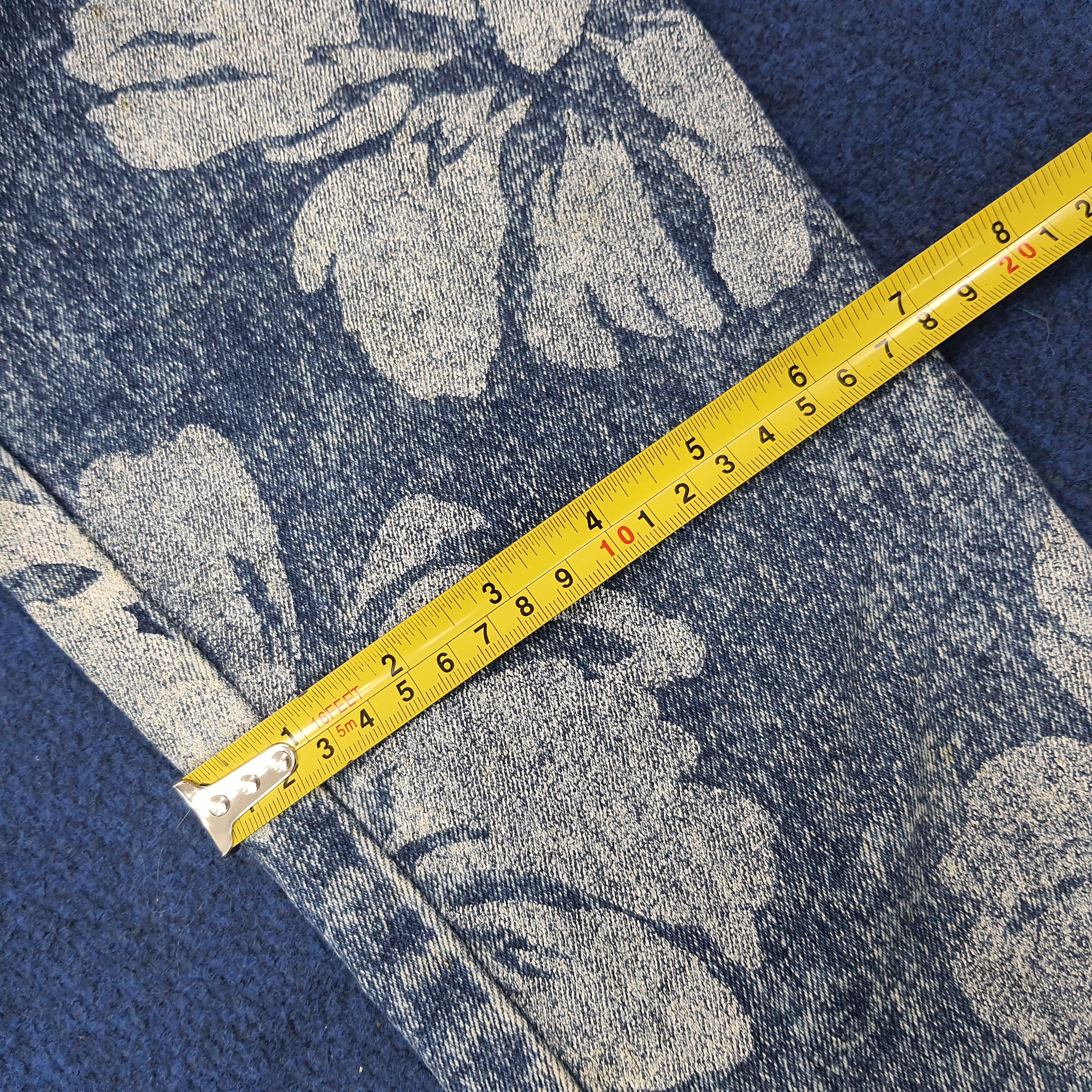 Japanese Brand Vintage Ryu Sports Full Print Jeans C258N26 Size 23" - 12 Thumbnail