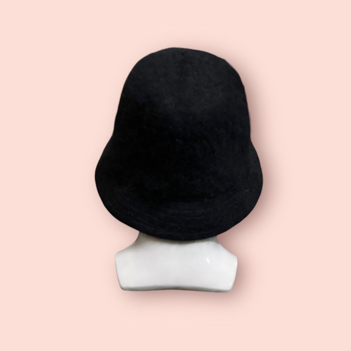 Beams Plus × Japanese Brand VINTAGE RAY BEAMS MOHAIR BLACK WOOL BLEND BUCKET HAT Size ONE SIZE - 8 Thumbnail