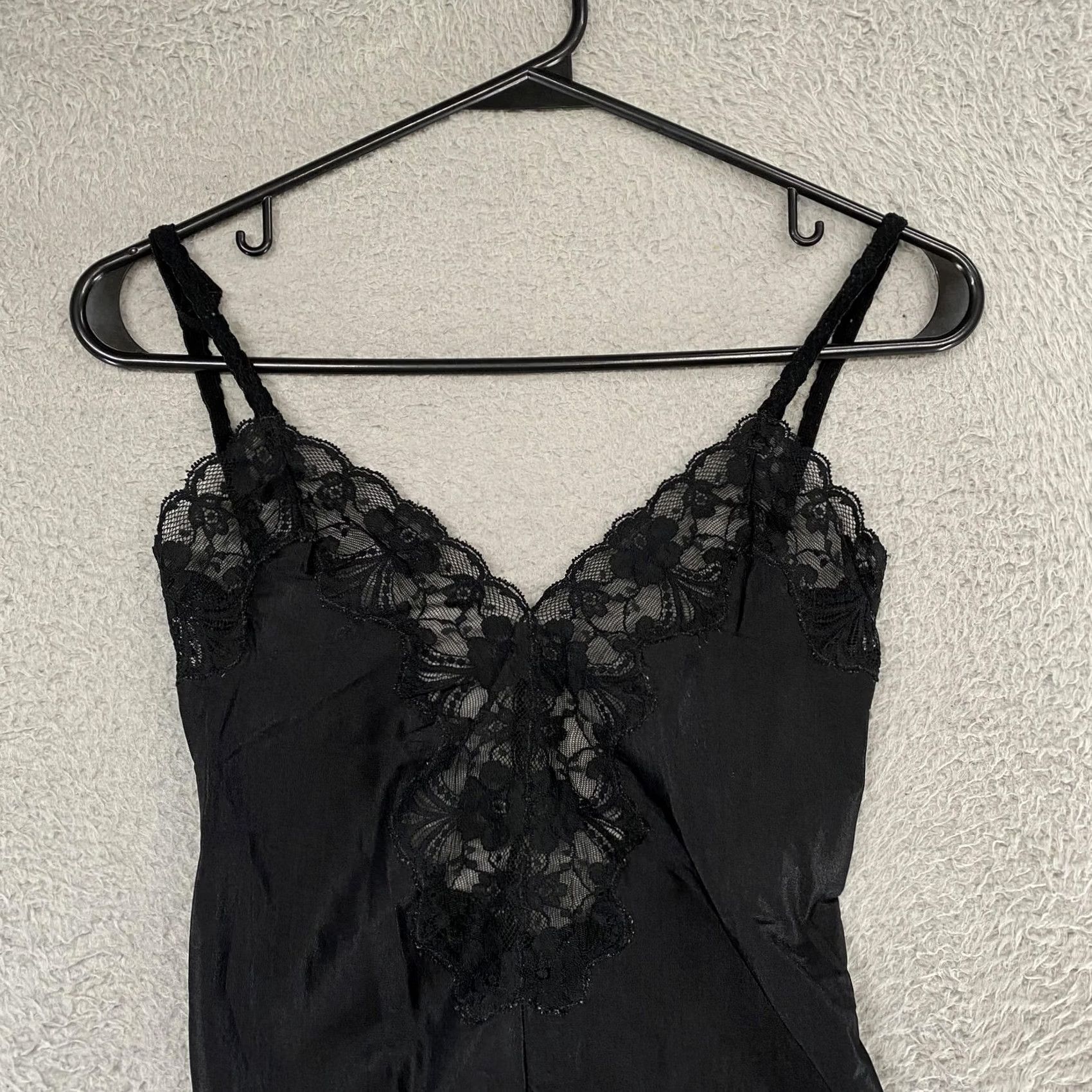 Guy Laroche VINTAGE Guy Laroche Bodysuit Women's Small Black Lace One Piece Nylon Spandex High Leg 80s 90s Union USA Size S / US 4 / IT 40 - 3 Thumbnail