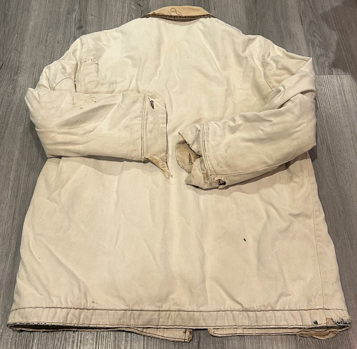 Wrangler Vintage 90s Wrangler “Big Ben” cream chore jacket Size US M / EU 48-50 / 2 - 2 Thumbnail