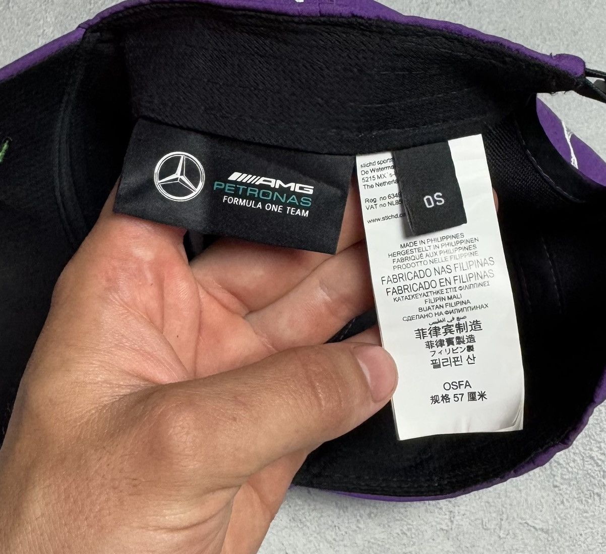 Formula 1 Mercedes AMG F1 Racing Team Adult Cap Hat Lewis Hamilton Size ONE SIZE - 10 Thumbnail