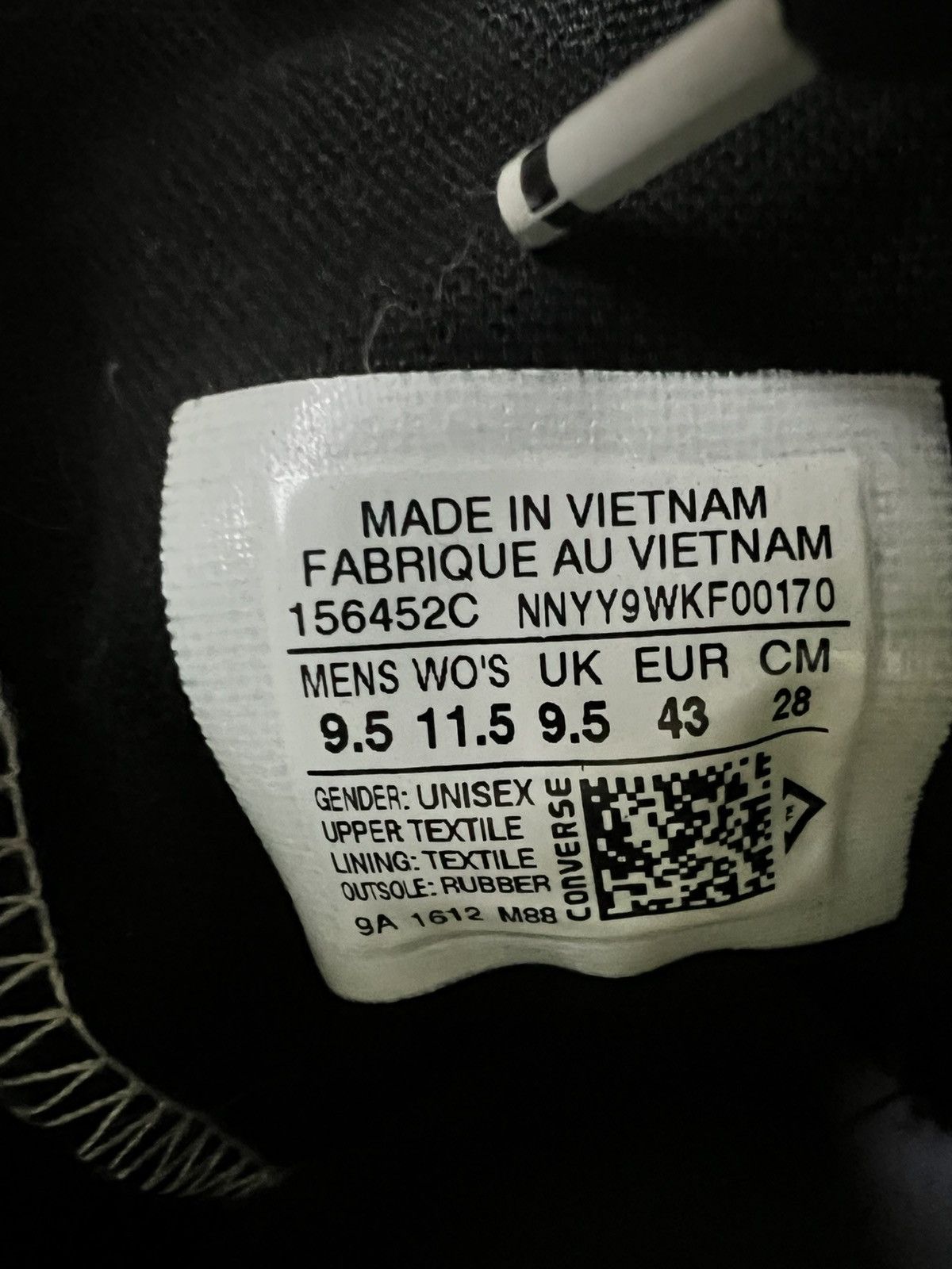 Converse × Fragment Design Fragment Chuck 70 Ox Tuxedo Size US 9.5 / EU 42-43 - 6 Thumbnail