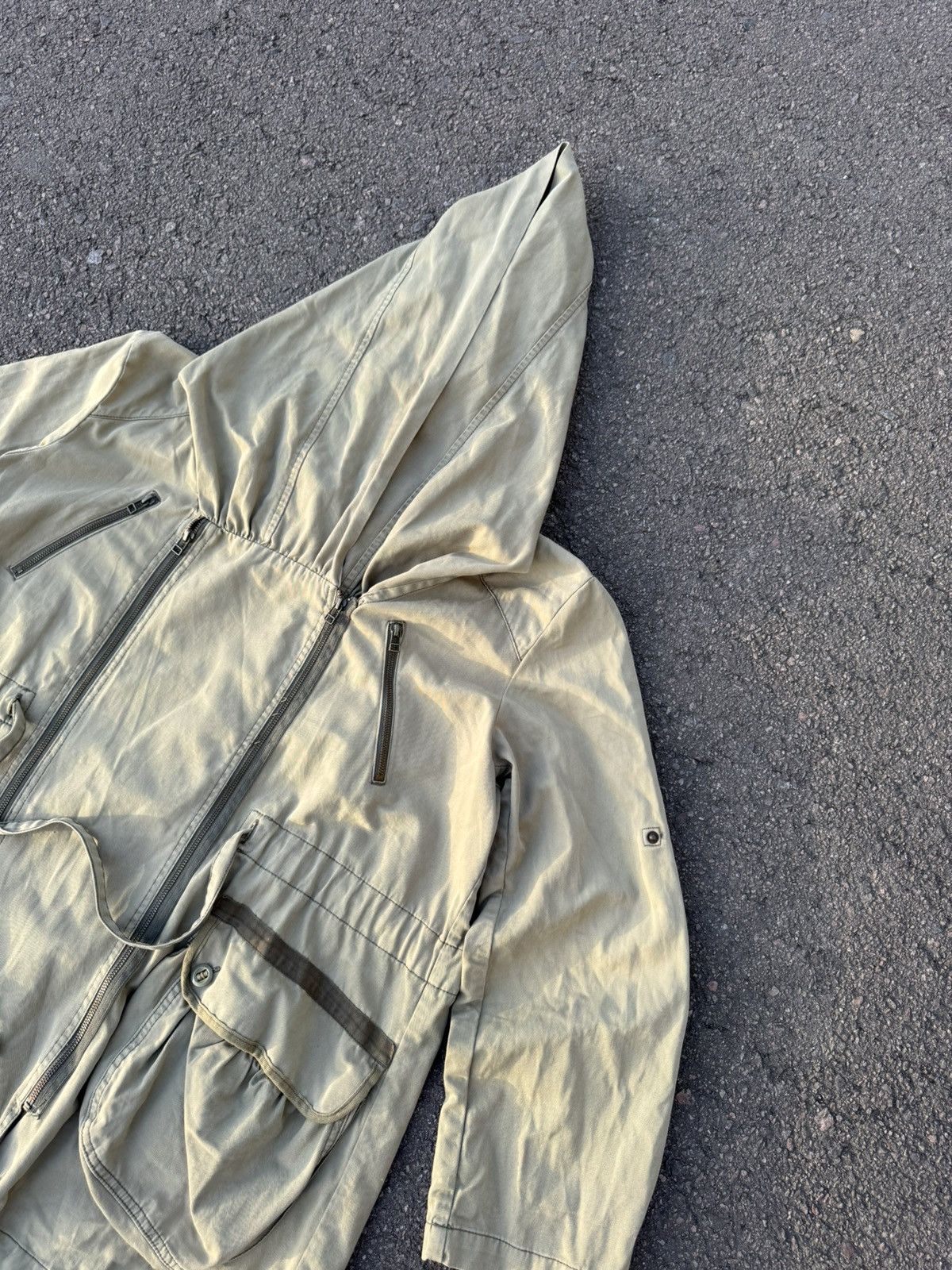 Japanese Brand Vintage Japanese/RickOwen’s/Asymmetric/Military Style Jacket Size US XL / EU 56 / 4 - 6 Thumbnail