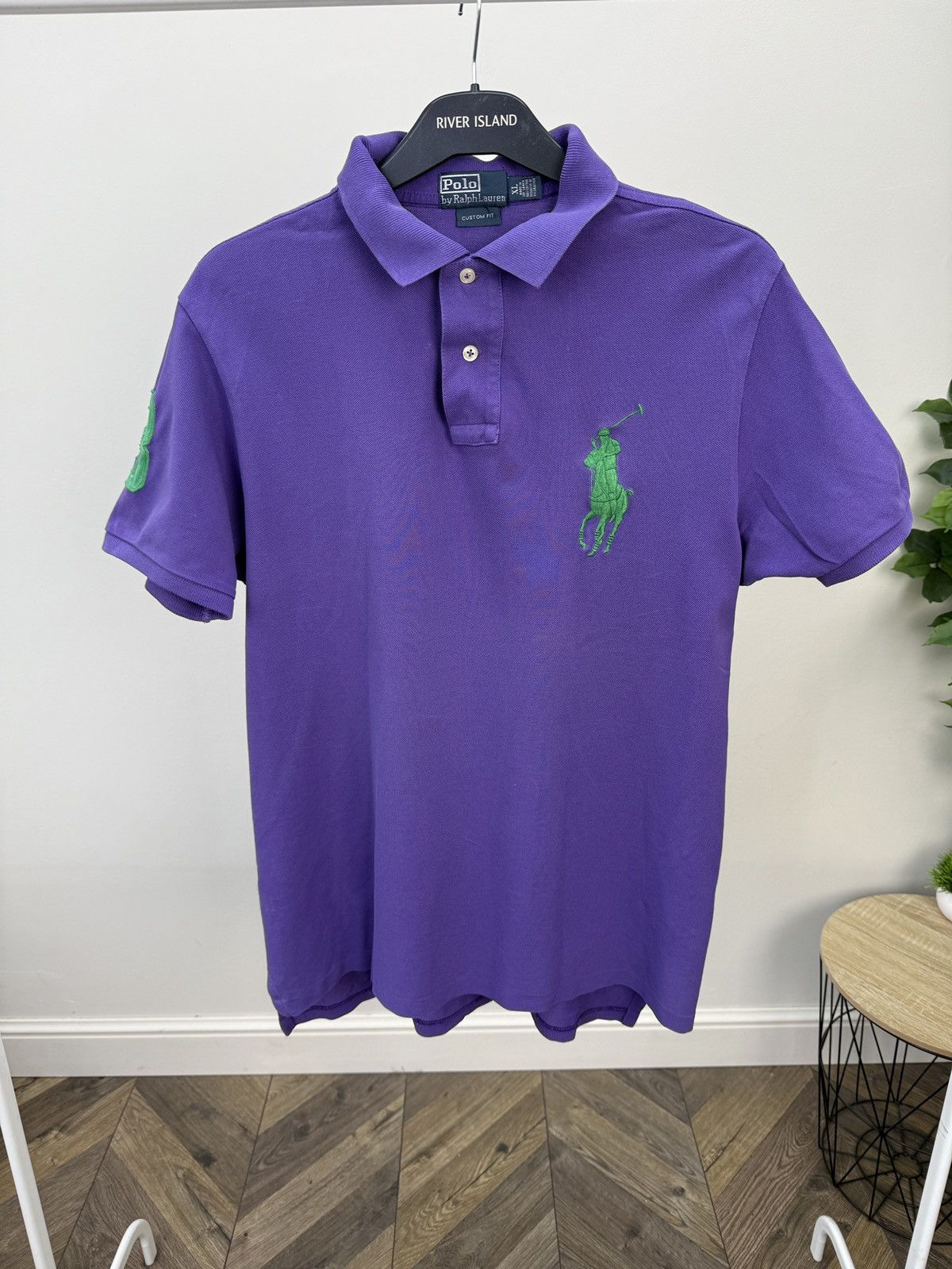 Polo Ralph Lauren Vintage Polo Ralph Lauren Custom Fit Polo Shirt Big Pony Size US XL / EU 56 / 4 - 1 Thumbnail