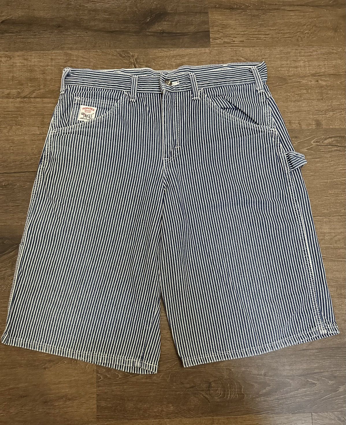 Pointer vintage Pointer hickory striped carpenter shortpant. Size US 33 - 1 Thumbnail