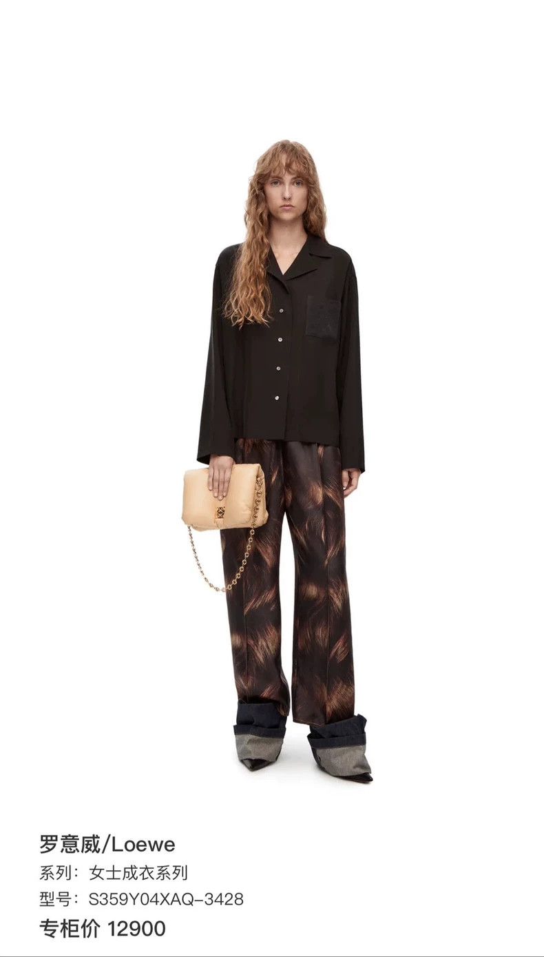 Loewe LOEWE Black pocket logo shirt Size XS / US 0-2 / IT 36-38 - 1 Thumbnail