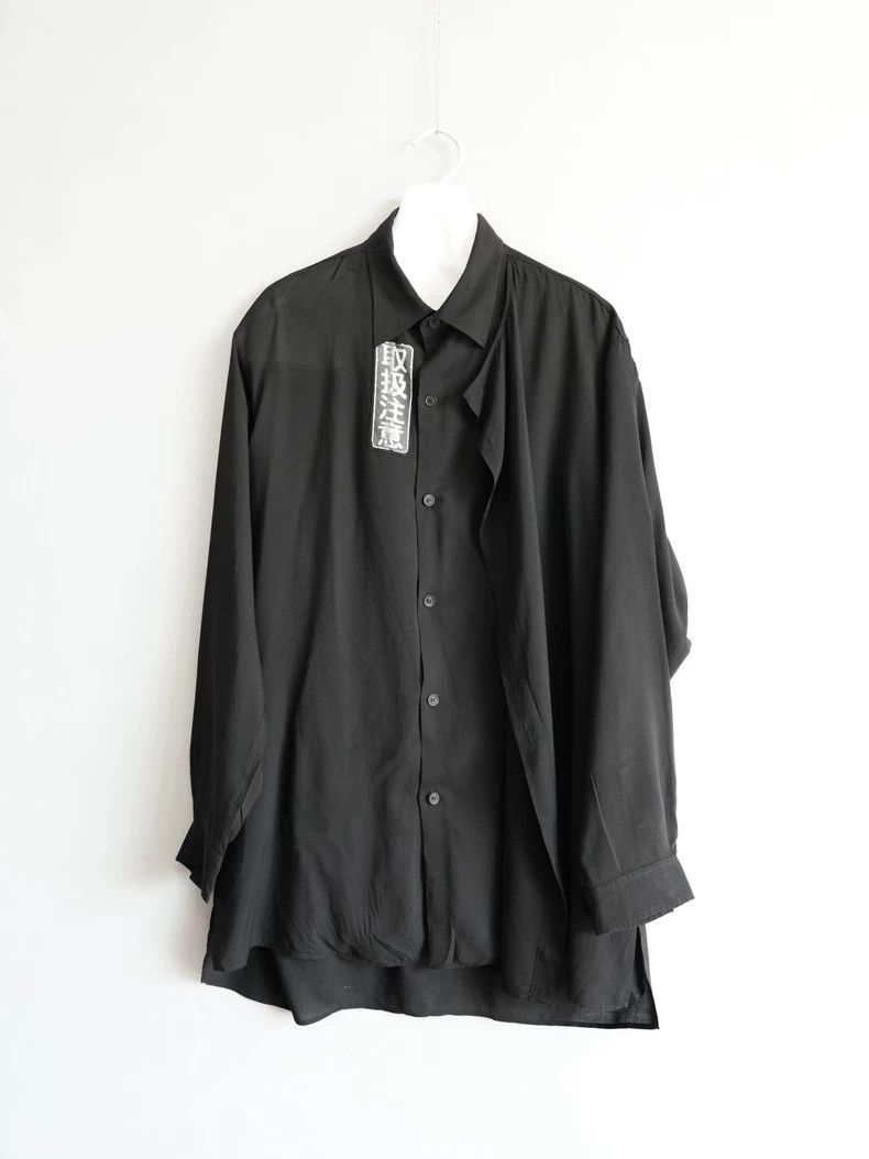 Yohji Yamamoto Yohji Yamamoto21SS Printed Tencel Double Shirt 2503-Nextarr Size US L / EU 52-54 / 3 - 1 Thumbnail