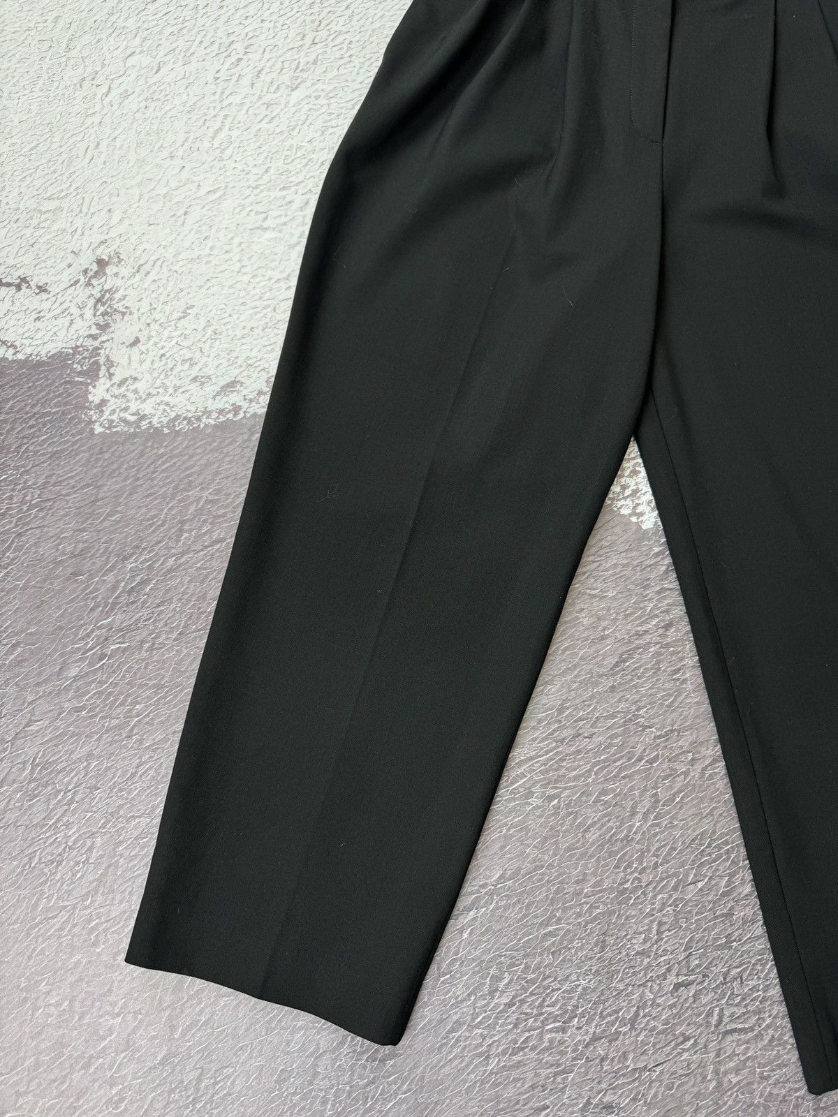 Etro Etro black wool wide classic dress pants made in Italy Size 27" / US 4 / IT 40 - 3 Thumbnail