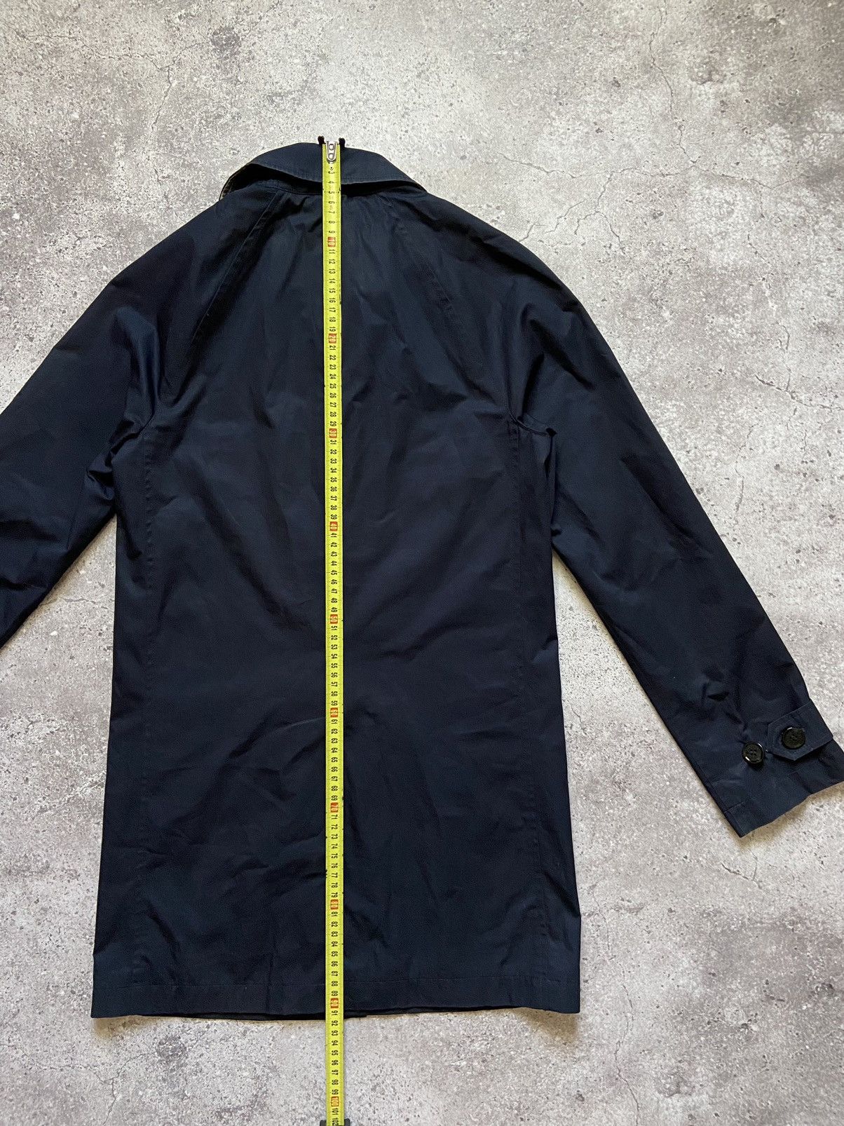 Burberry Burberry Brit Nova Check Inside Trench Coat In Navy Size US M / EU 48-50 / 2 - 17 Thumbnail