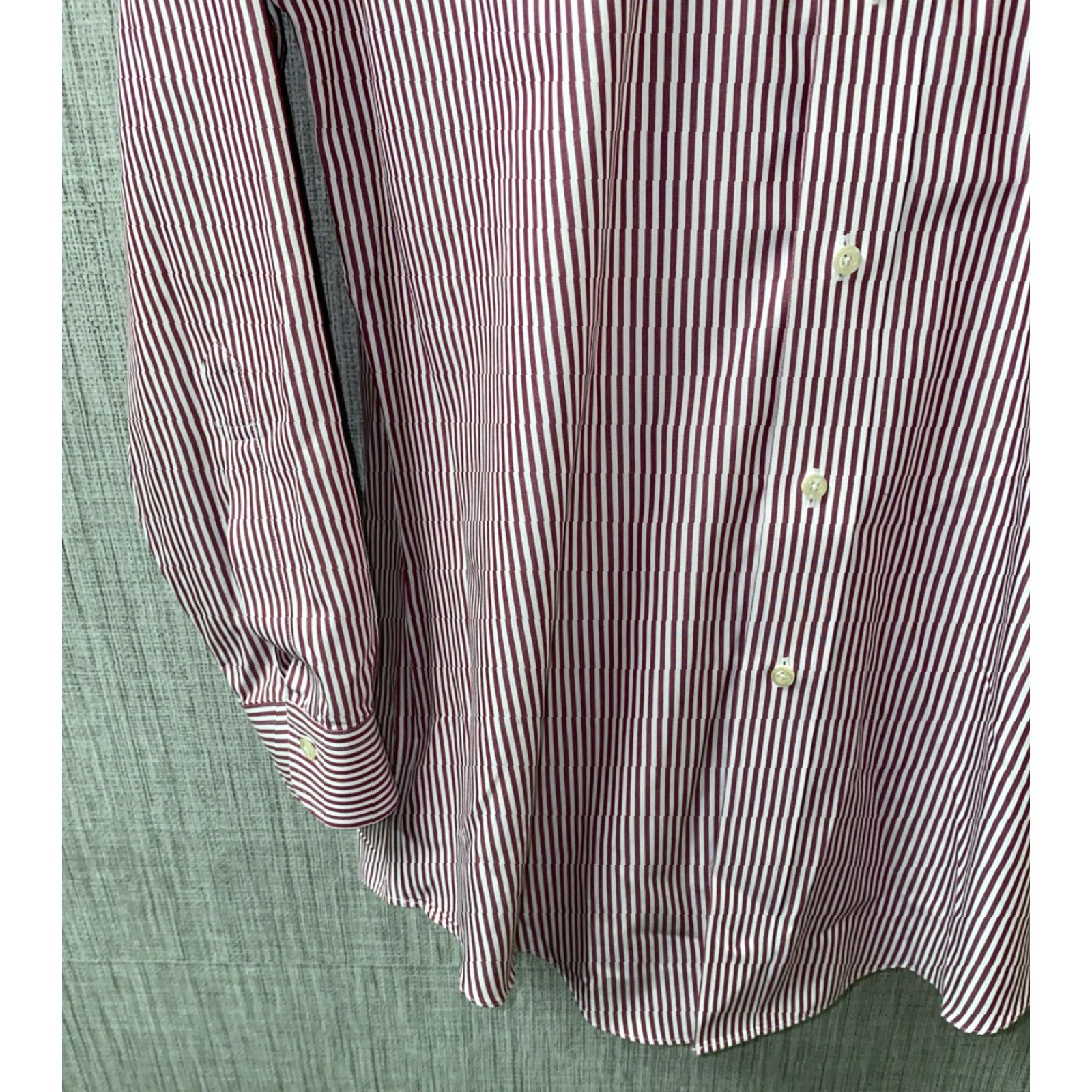 Brooks Brothers Brooks Brothers Non Iron Mens Red/White Striped Long Sleeve Sz 15.5 Slim Fit Dress Shirt Size US M / EU 48-50 / 2 - 4 Thumbnail