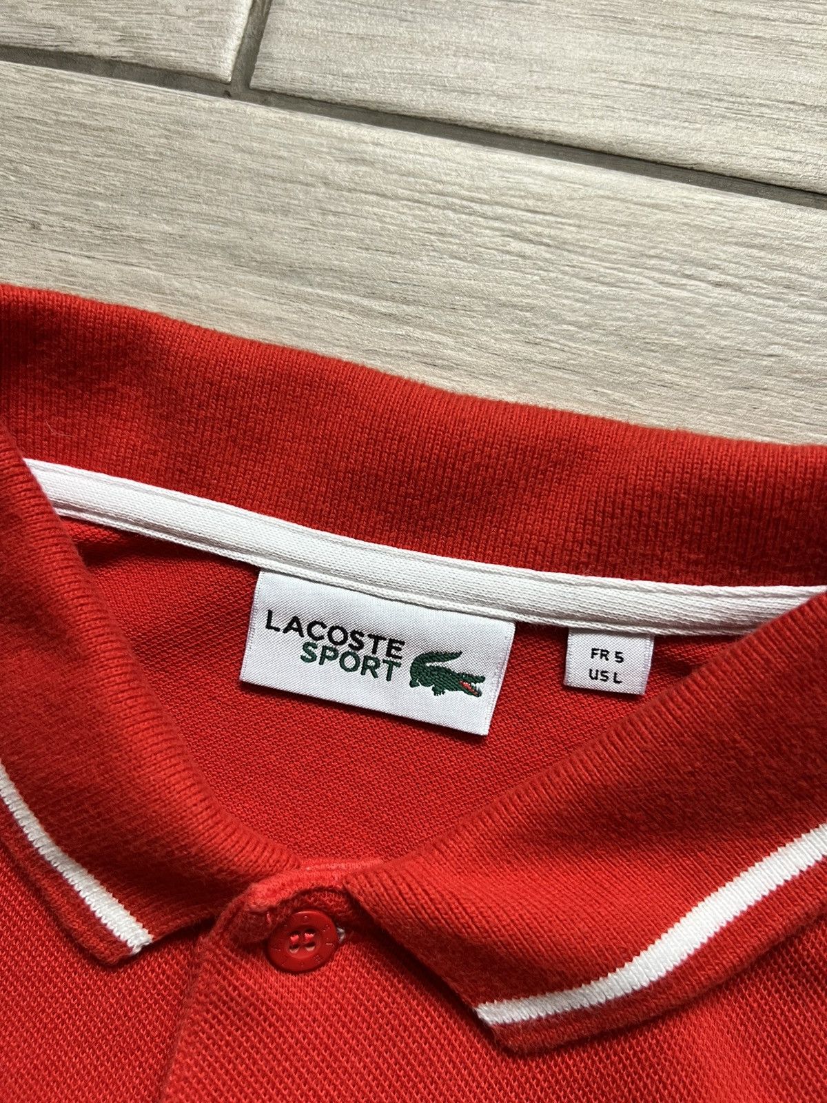 Lacoste 🇨🇭Rare Lacoste Sport SUI Polo Vintage Red Style Chief Keef Size US L / EU 52-54 / 3 - 8 Thumbnail