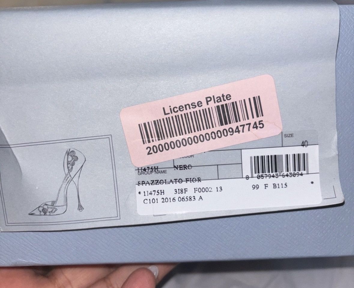 Prada Prada Spazzolato Fior Floral Heels Size US 10 / IT 40 - 6 Thumbnail