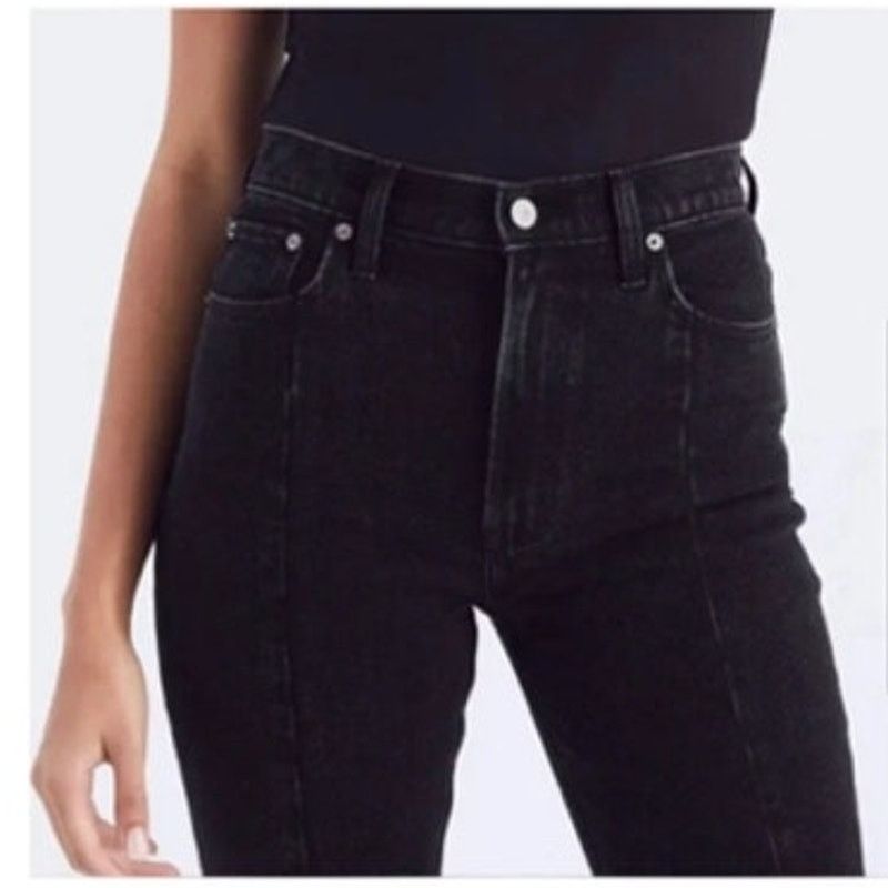 Abercrombie & Fitch Abercrombie & Fitch Skinny High Rise Vent Hem Black 28 or 6L Size 28" / US 6 / IT 42 - 2 Thumbnail