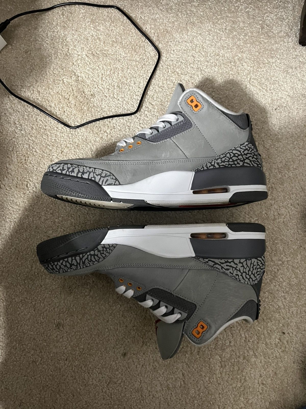 Nike Jordan 3 Retro Cool Grey Size US 9.5 / EU 42-43 - 3 Thumbnail