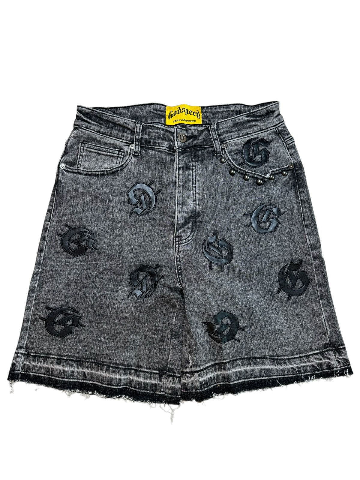 Godspeed infinity denim shorts grey SIZE 38