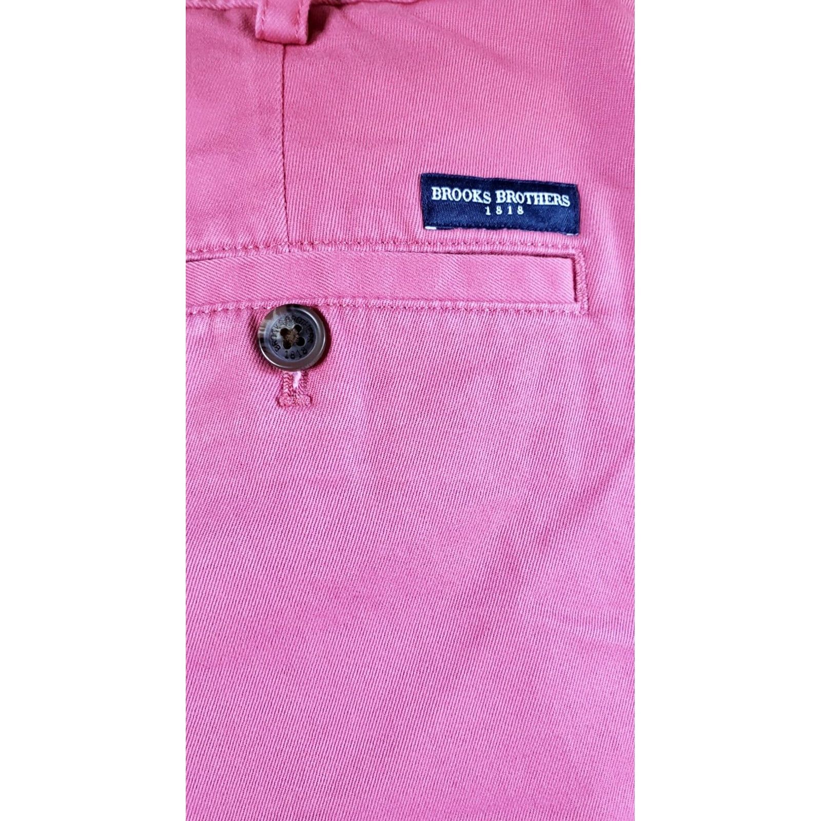 Brooks Brothers Brooks Brothers Clark Advantage Chino Pants 35 x 30 Red Shirt (Chino) Mens Regular Straight 35 in Pink/Red Size US 35 - 7 Thumbnail