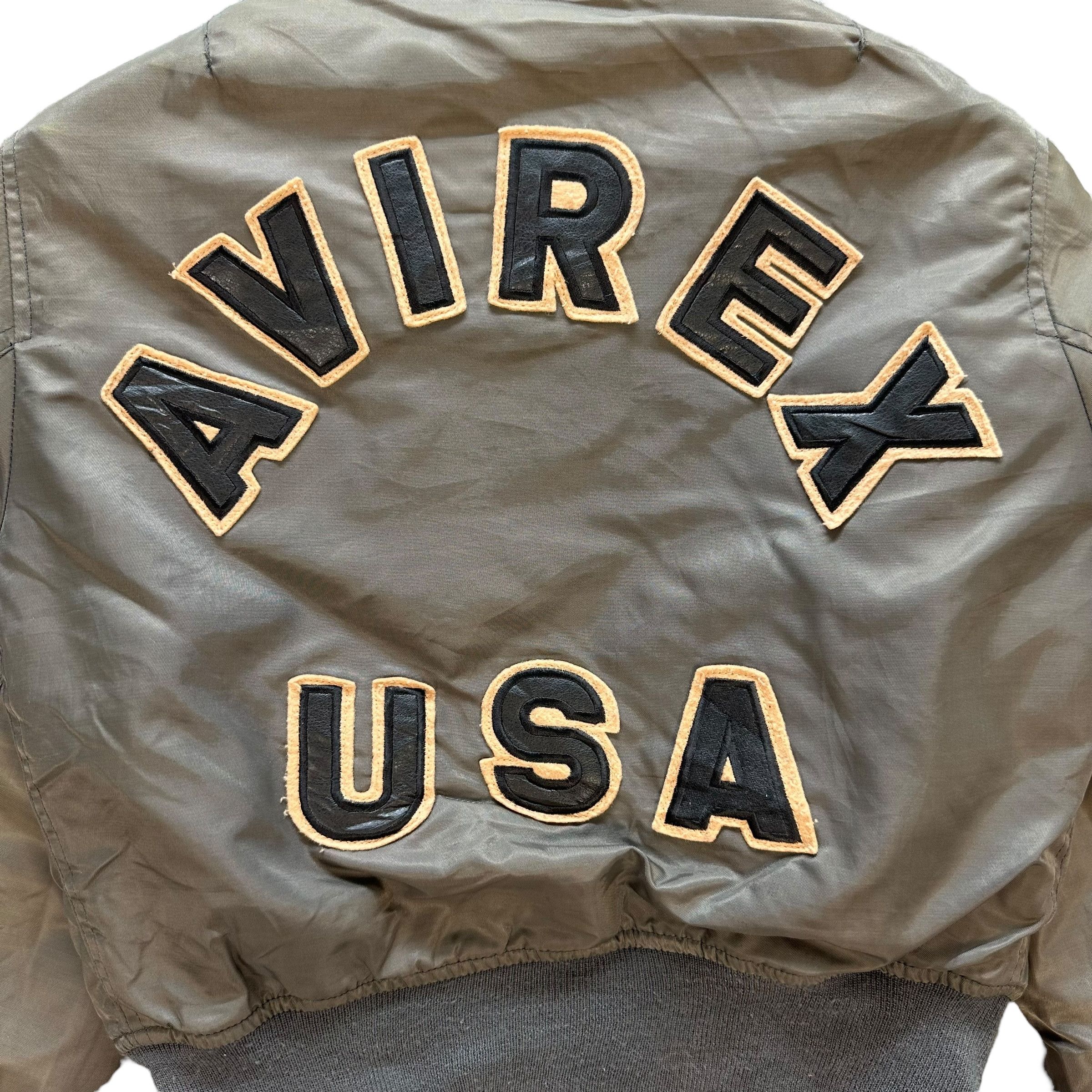 Avirex AVIREX USA Big Logo Junior MA-1 Bomber Jacket #A42-0949 Size US XXS / EU 40 - 2 Thumbnail