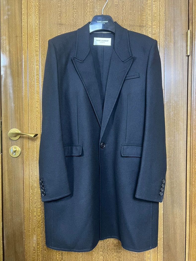 Saint Laurent Paris Saint Laurent Chesterfield Coat Size 50-2506 Size US L / EU 52-54 / 3 - 1 Thumbnail