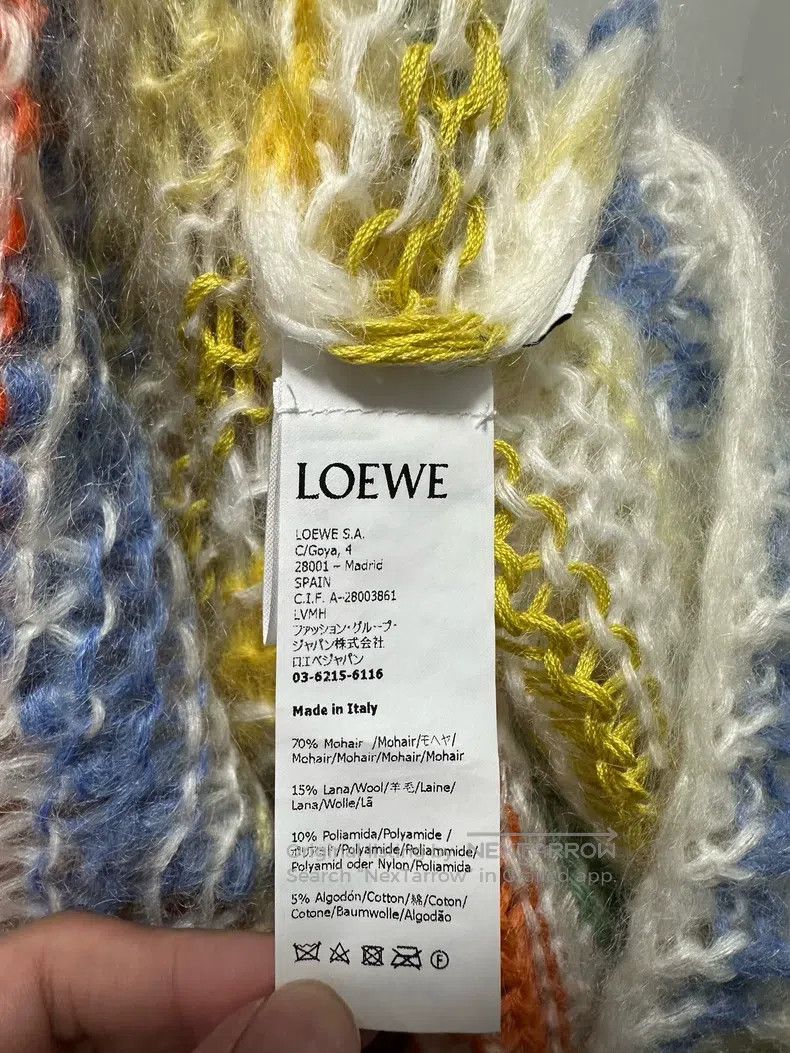 Loewe Loewe Mohair Embroidered Big Logo Sweater Size XS / US 0-2 / IT 36-38 - 5 Thumbnail