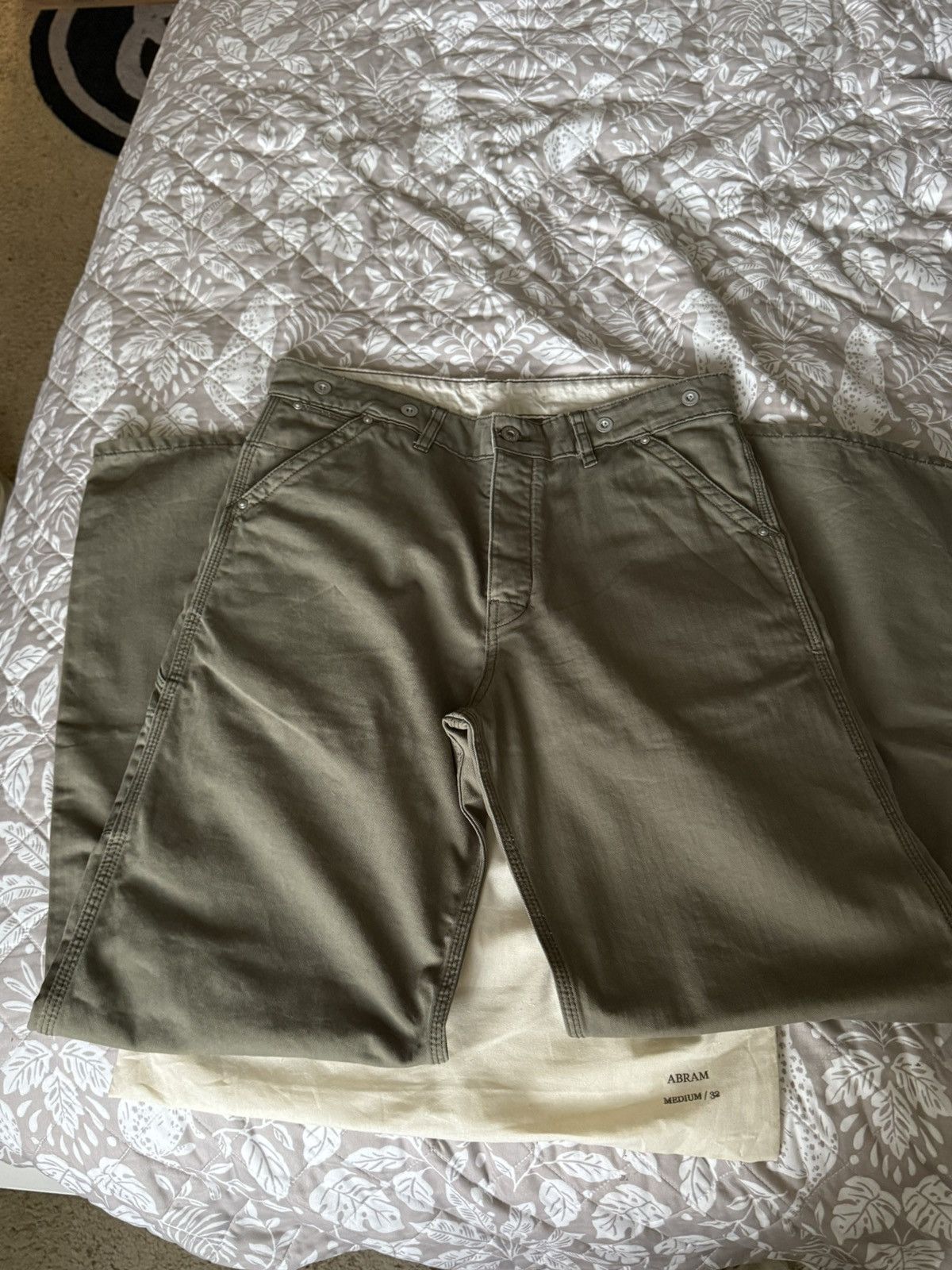 Other PINUP RAGS ABRAM OLIVE HBT PANT Size US 32 / EU 48 - 3 Thumbnail