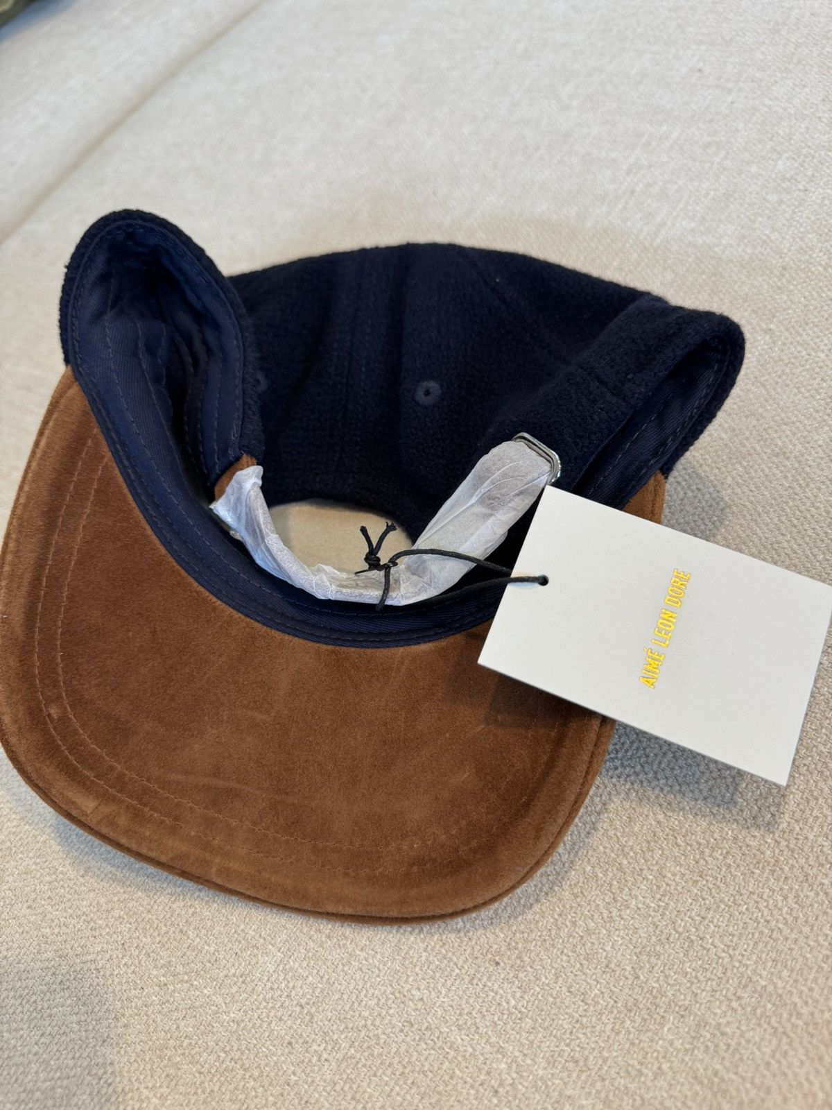 Aime Leon Dore Moleskin Suede Brim Country Hat, Navy Blue