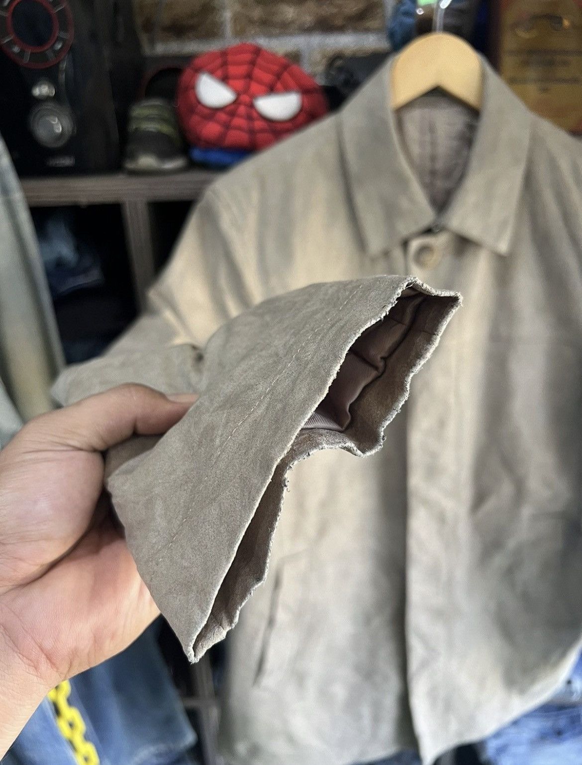 Yohji Yamamoto 🔥Vintage Ined Homme Yohji Yamamoto Suede Jacket Size US S / EU 44-46 / 1 - 9 Thumbnail