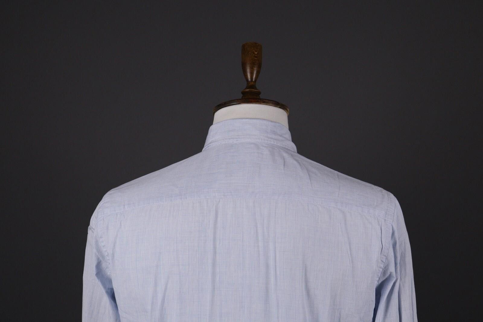 Designer Hackett London Slim Fit Long Sleeve Button Down Shirt Size L Size US L / EU 52-54 / 3 - 7 Thumbnail