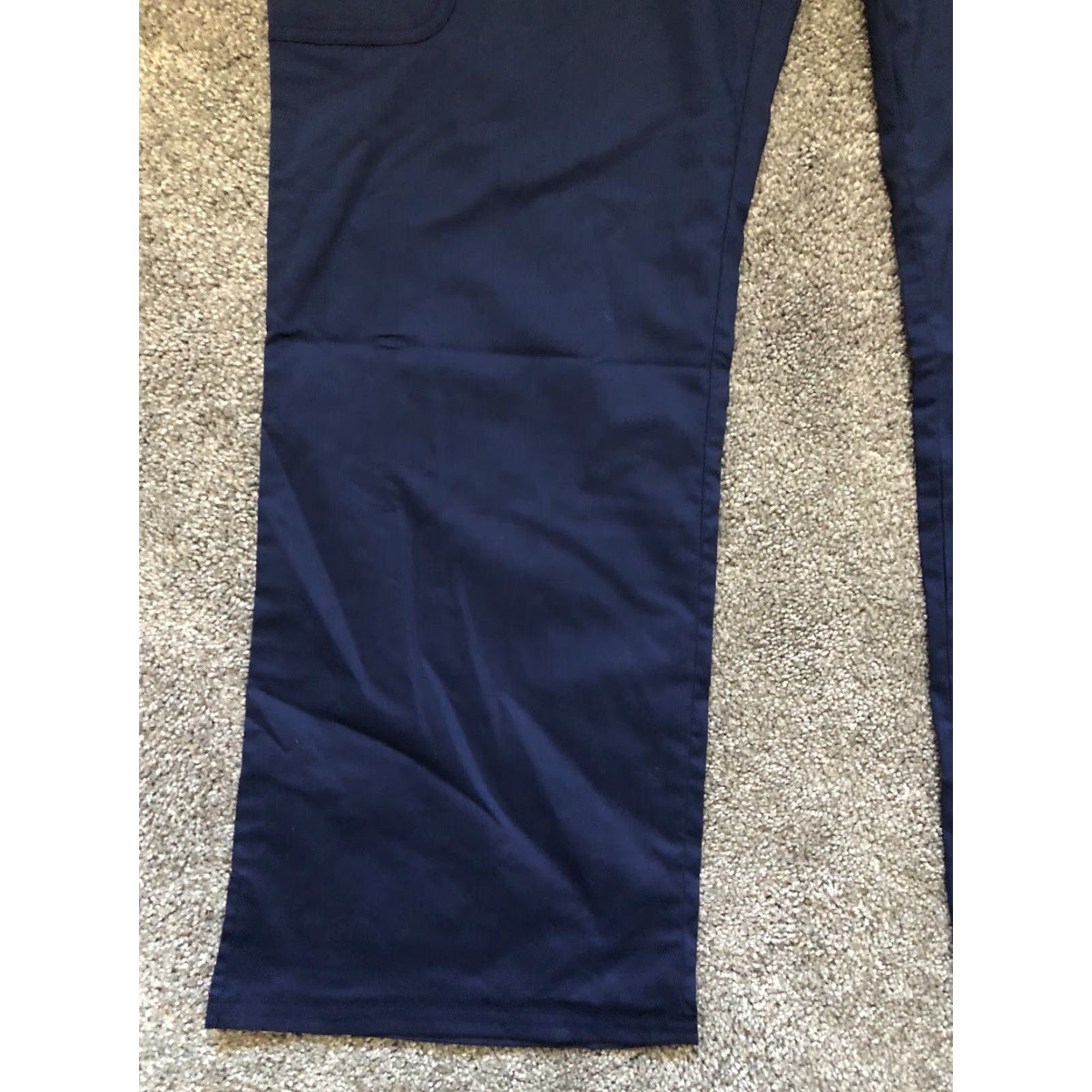 Cherokee Cherokee Workwear Revolution Scrub Pants WW120 Women's L Slight Flare Drawstring Blue Size 36" / US 14 / IT 50 - 3 Thumbnail