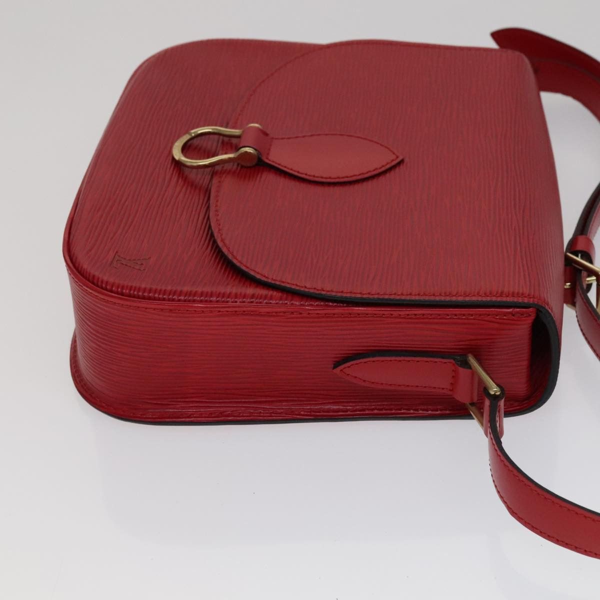 Louis Vuitton LOUIS VUITTON Epi Saint Cloud GM Shoulder Bag Red M52197 Size ONE SIZE - 3 Thumbnail