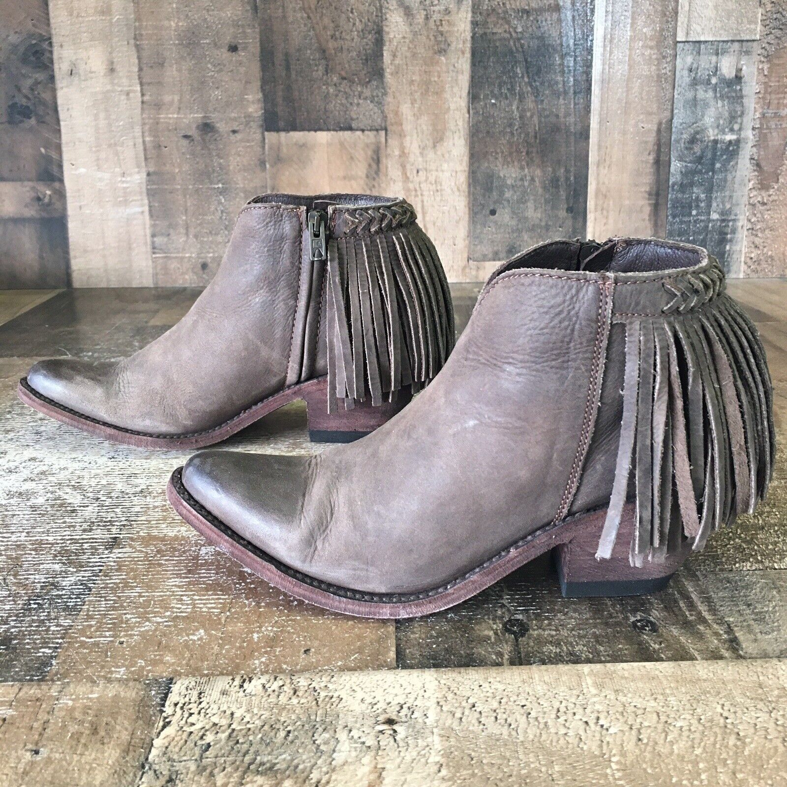 Old Gringo Old Gringo OG Side Zip Tassel Ankle Boots Booties Womens 7 B Size US 7 / IT 37 - 9 Thumbnail