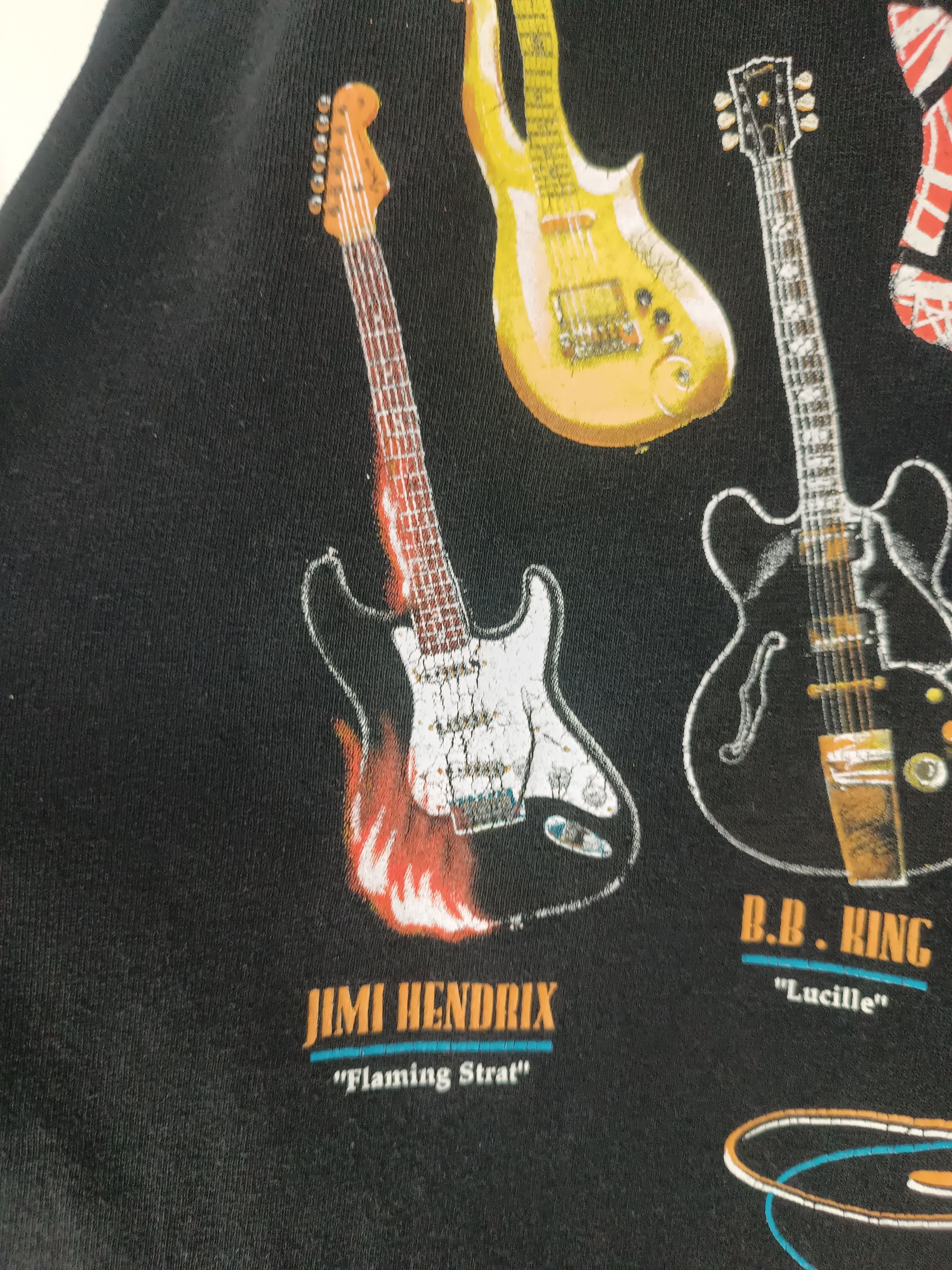 Vintage VINTAGE 2000s FAMOUS GUITAR PRINCE JIMMY PAGE HENDRIX VAI Ts Size US XL / EU 56 / 4 - 20 Thumbnail