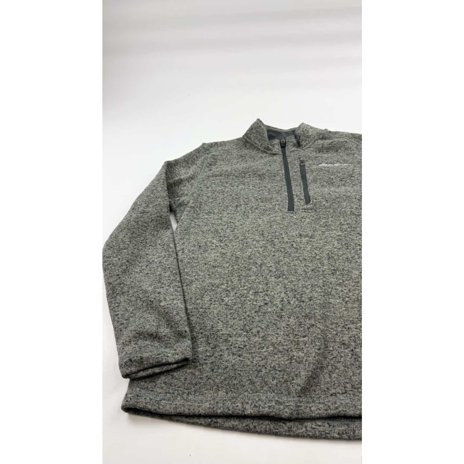 Eddie Bauer Eddie Bauer Sweater Mens Medium Gray 1/4 Zip Fleece Chest Pocket Mock Neck Pullover Long Sleeve Adults Mens Size US M / EU 48-50 / 2 - 3 Thumbnail