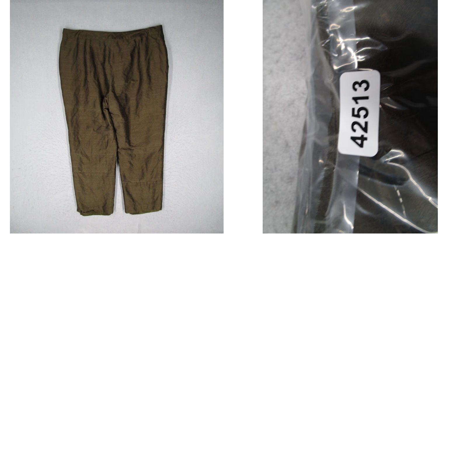 Ralph Lauren VINTAGE Ralph Lauren Women's Pants 12 Green High Rise Silk Casual Tapered City Retro Size 34" / US 12 / IT 48 - 8 Thumbnail
