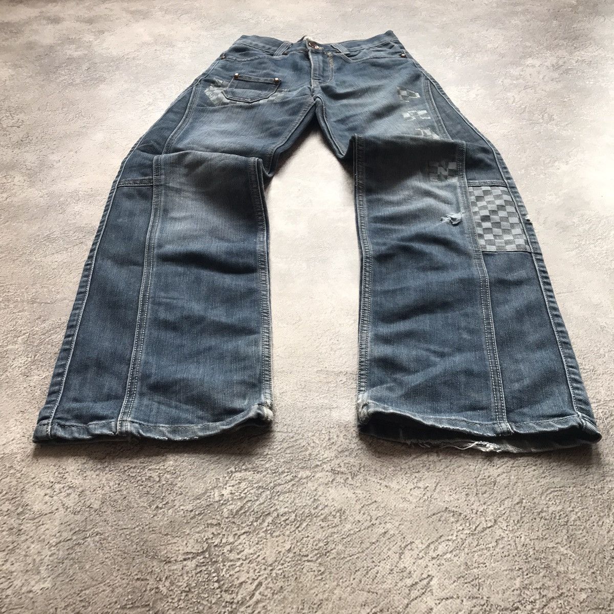 Vintage Vintage 90s Baggy Distressed Jeans Grunge Skate Thrashed 25 Size 25" / US 0 / IT 36 - 1 Thumbnail